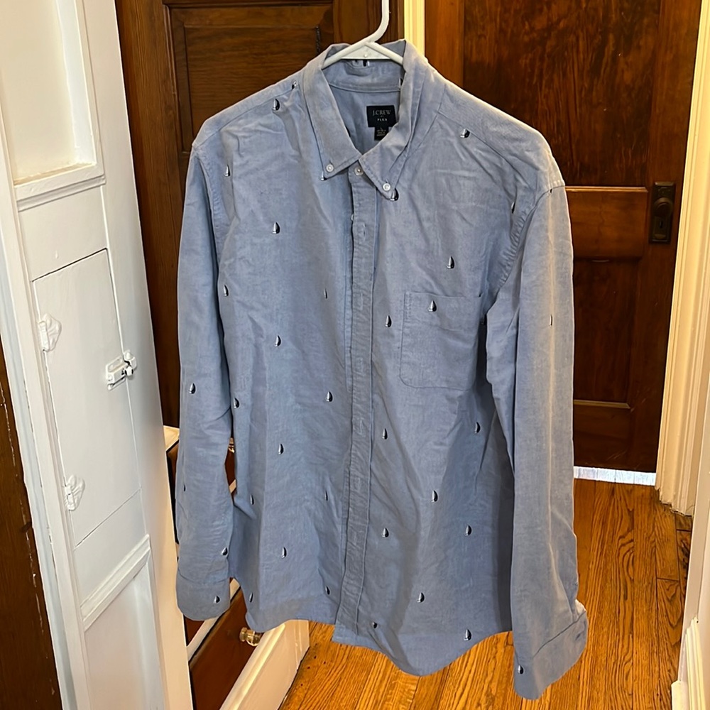 J.Crew button down with sail boats